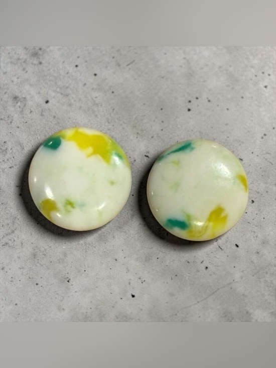 Jewelry - Vintage Japan Colorful Round Earrings